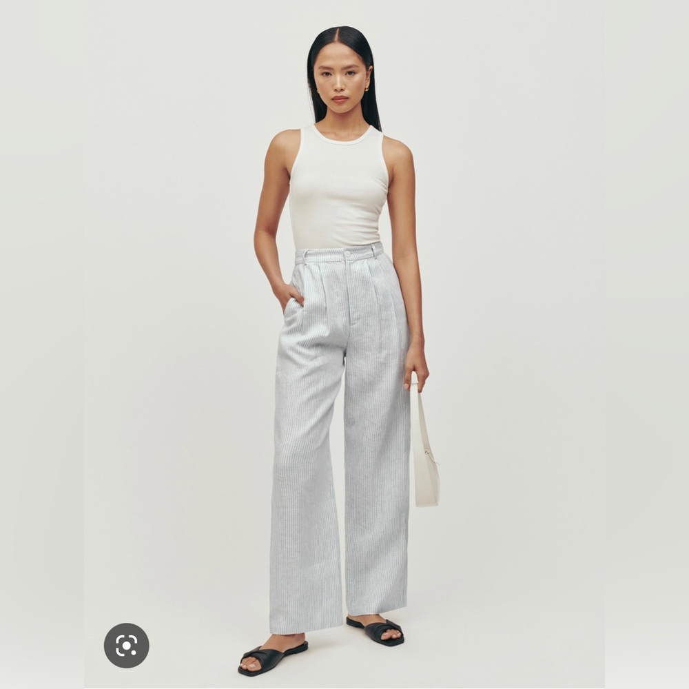 Women’s Reformation, Vesta pant - sourdough stripe, size 2